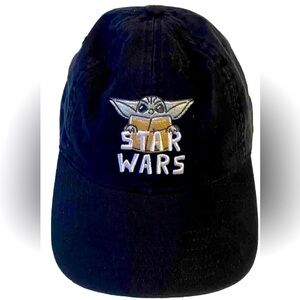 DISNEY Parks Star Wars Baseball Hat Grogu Mandalaorian Baby Yoda Black